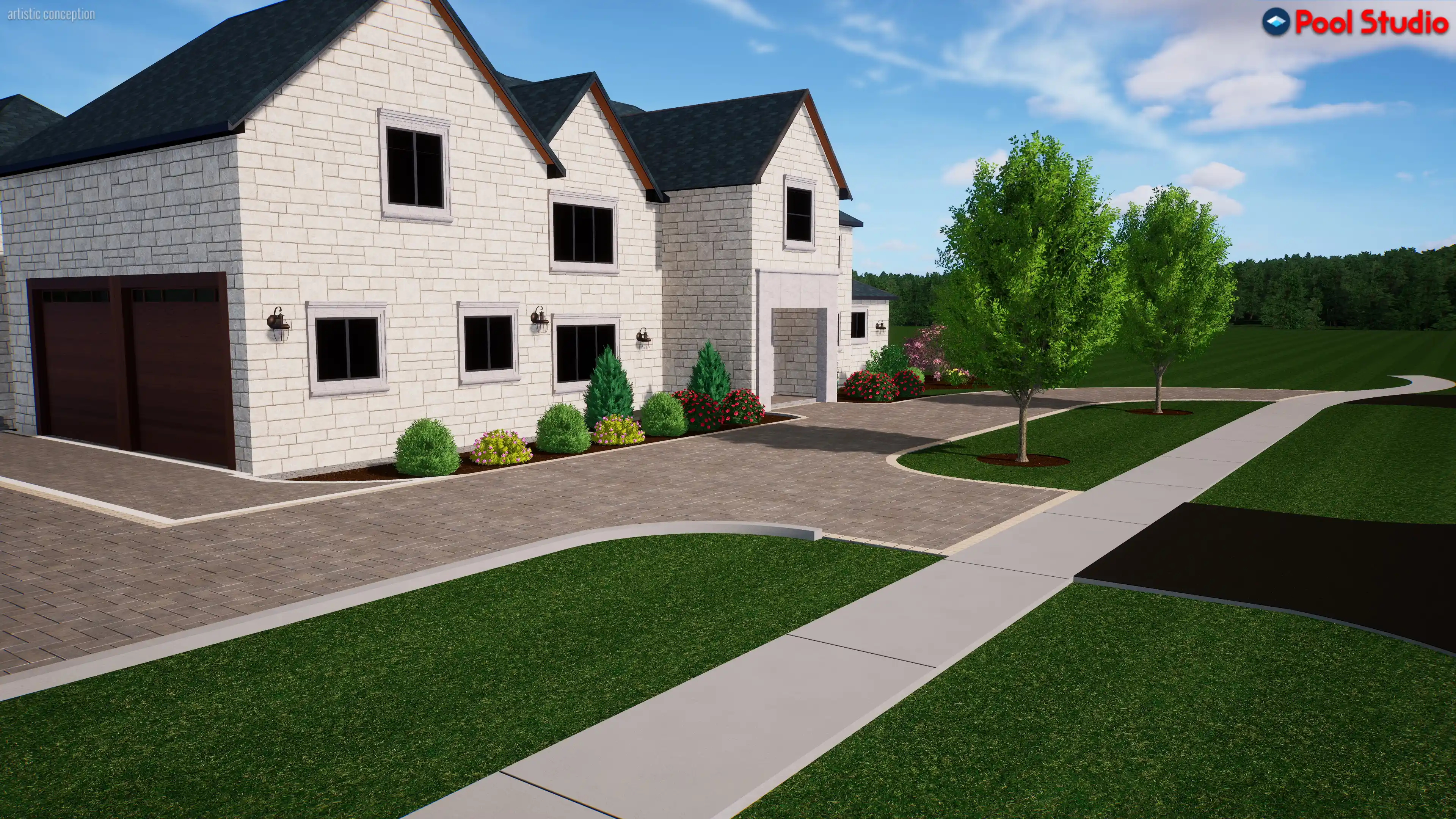 Brick Driveway in Glenview Illinois